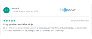 Solar Ninja review from Pieter