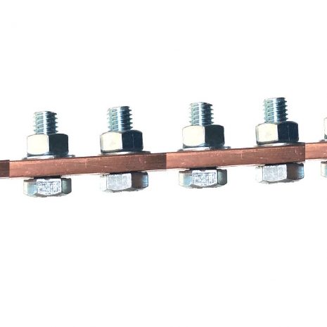 BUSBAR 7-HOLE WITH BOLTS & NUTS